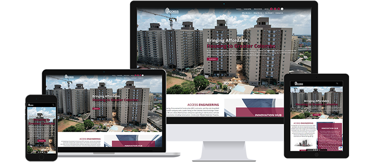 Access Engineerin website all devices preview